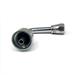 Fitting, 90° Elbow, Long Drop, 04 Hose X 04 FEMALE JIC 37DEG- 7/16-20 X 1/4" Hose