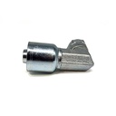 Fitting, 90° Elbow, Short Drop, 04 Hose X 06 FEMALE JIC 37DEG- 9/16-18 X 3/8" Hose