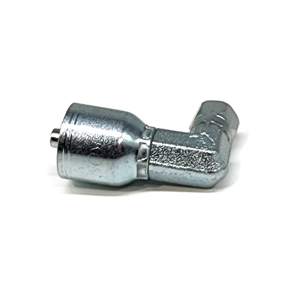 Fitting, 90° Elbow, Small Drop, 08 Hose X 10 FEMALE JIC 37DEG- 7/8-14 X 5/8" Hose