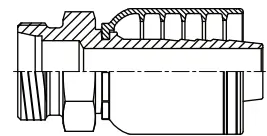 Metric Male Light Str