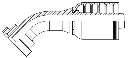 32 X 32, O-Ring Flange- Code 62- 22° 4Wire X 2" Hose
