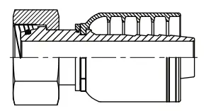 [*DIN-F-L-STR] Metric Female Light Str