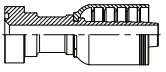 [W12-12CAT] 12 X 12, O-Ring Flange- Cat Style- Stra, 4Wire, 12 X 3/4" Hose 