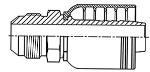 [B12-16MJ] 12 X 16 JIC STRA MALE 4Wire 1-5/16"-12 X 3/4" HOSE