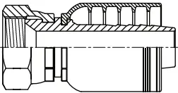 [B16-16FJ] 16 X 16, JIC STRA 4Wire FEM 1-5/16"-12 X 1" Hose
